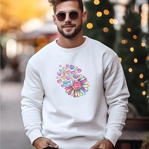 SweatHeart flower crew neck